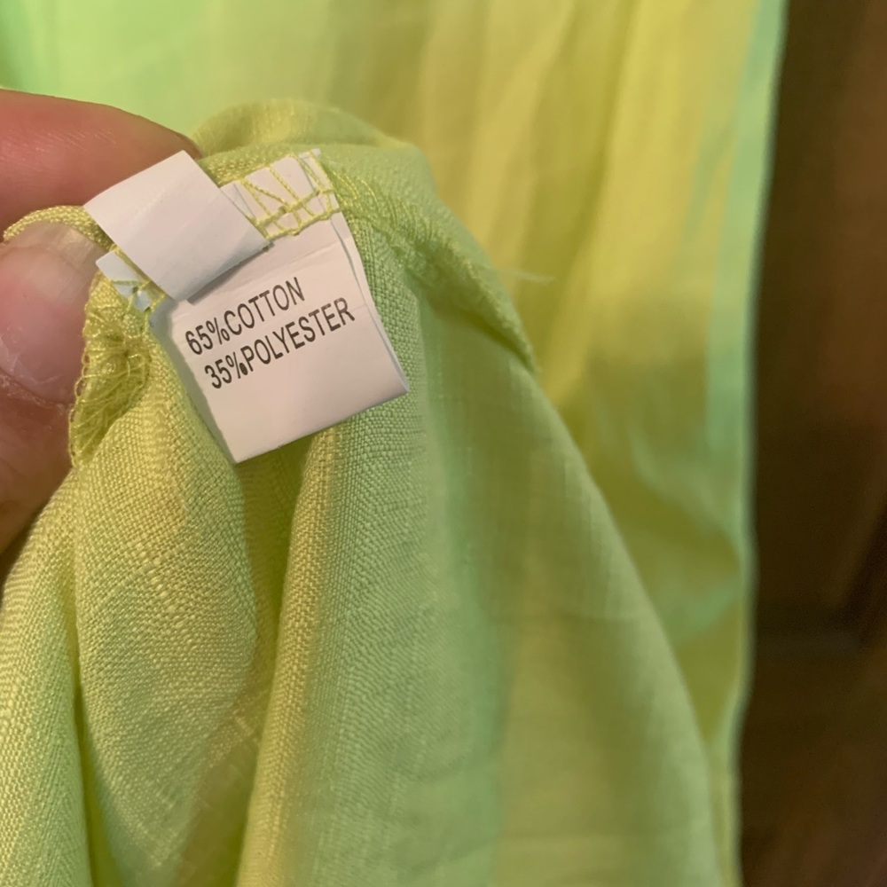 INC Yellow Linen Maxi Dress. Medium. NWT. - Picture 5 of 6